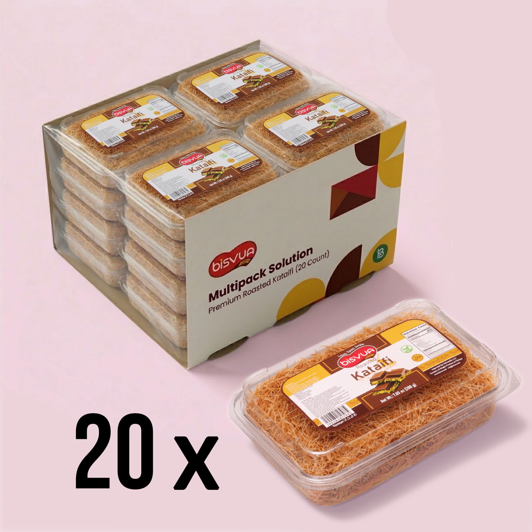 Bisvua Roasted Kataifi - Premium Toasted Kataifi 200g (7.02 oz)