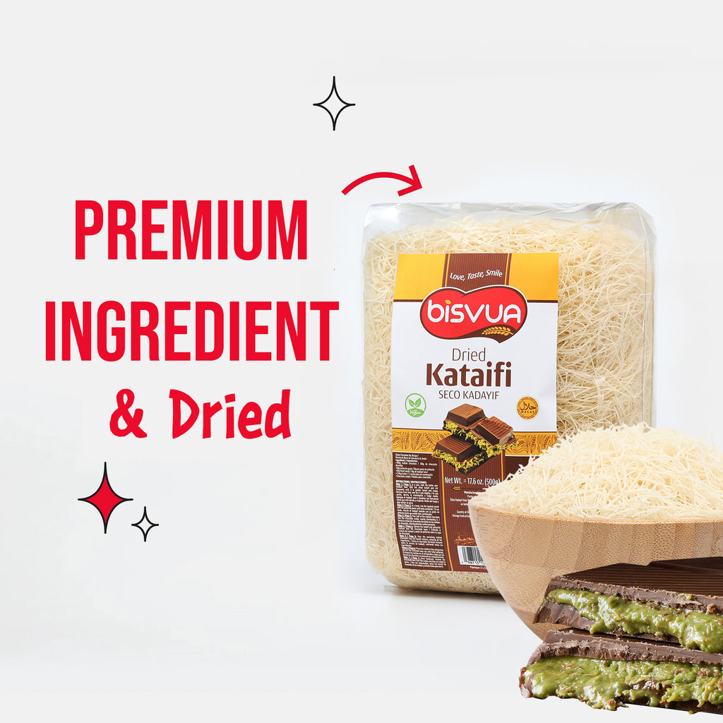 Bisvua Premium Dried Kataifi 500g (17.6 oz)