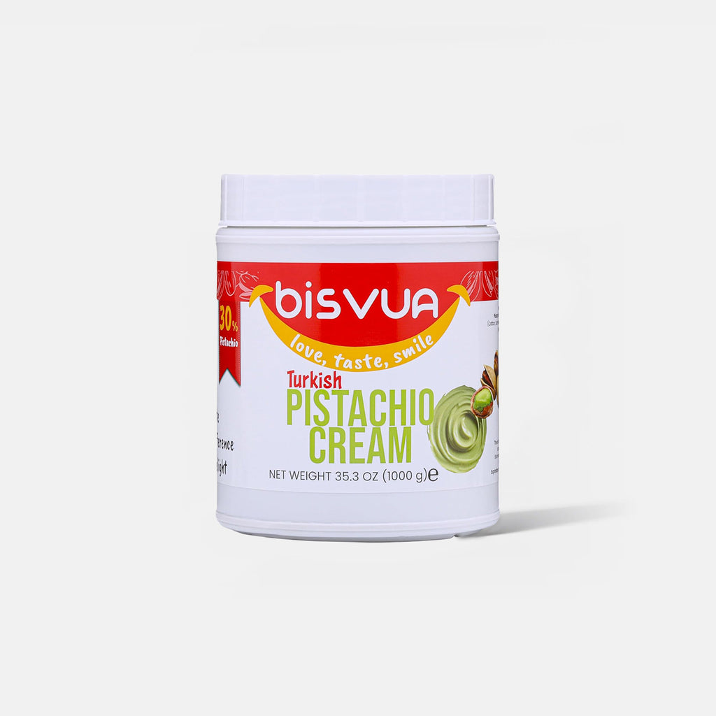 Bisvua Pistachio Cream (30%) 1 KG 35,3oz