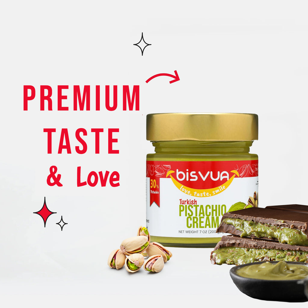 Bisvua Pistachio Cream (30 %) 200g 7oz