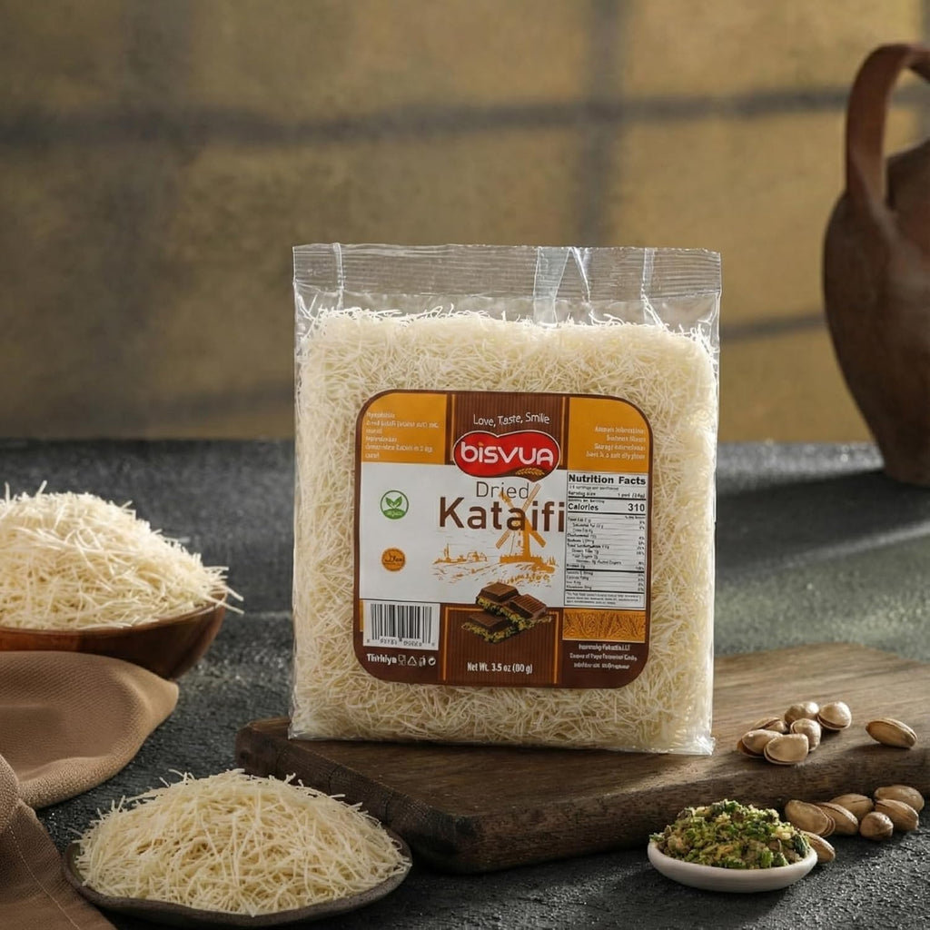 Bisvua Dried Kataifi - Premium Dry Kataifi 100g (3.5 oz)