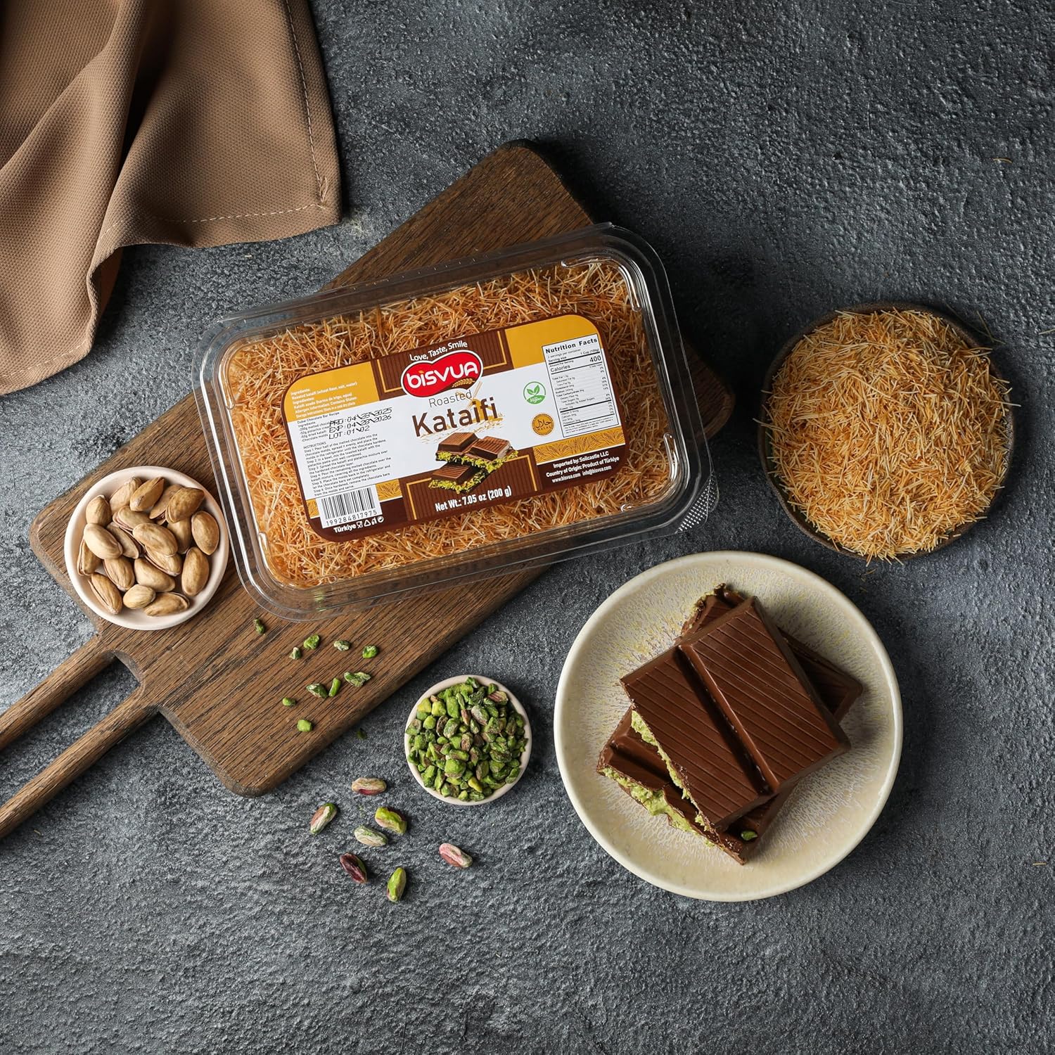 Bisvua Premium Roasted Kataifi 200g (7.1 oz)